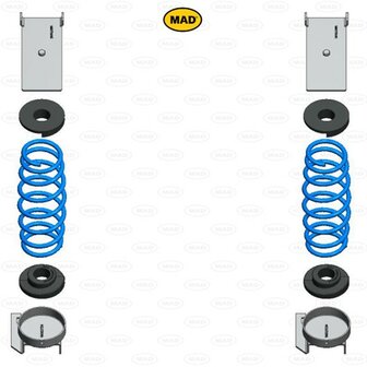 Versterkte hulpverenset MAD HV-070050, Isuzu D-Max II (TFR,TFS) | 2012-2019