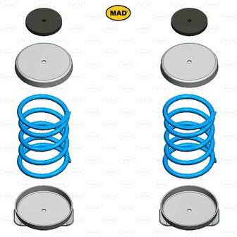 &quot;OPRUIMING&quot; Vervangende versterkte verenset MAD HV-138170.1 Opel Movano C (U09) | 2021-heden