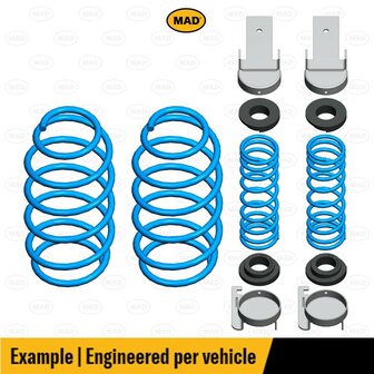 Verhogingsverenset MAD HV-196251 Volkswagen Caddy III-(2K) | 2004-2015