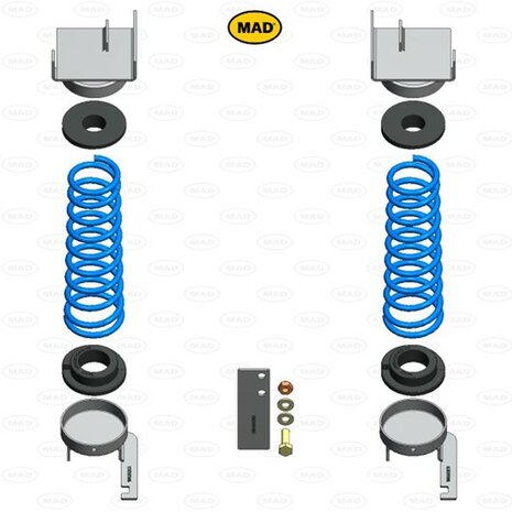 Versterkte hulpverenset MAD HV-068120, Ford Transit Connect (PH2, PJ2, PT2, PU2)| 2002-2013