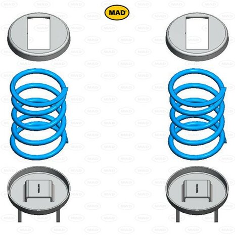 Versterkte hulpverenset MAD HV-098140, Mercedes Sprinter Chassis Cabine (910) | 2018-heden