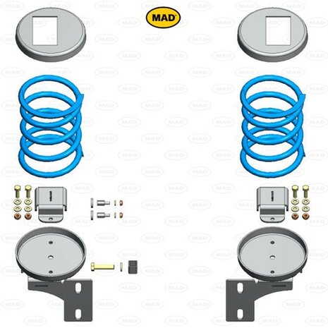 Versterkte hulpverenset MAD HV-098180, Mercedes Sprinter Chassis Cabine 907 (511/519) | 2018-heden