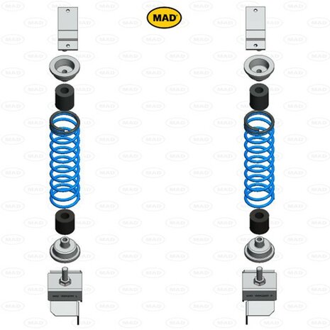Vervangende versterkte hulpverenset MAD HV-146100, Renault Kangoo Express (FC)  | 1997-2007