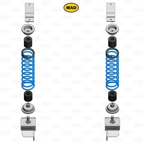 Vervangende versterkte hulpverenset MAD HV-146110, Renault Kangoo Express (FC) | 1997-2007