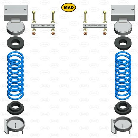 Vervangende versterkte hulpverenset MAD HV-364540, Toyota Hi-Lux VII (N1/N2/N3)  | 2004-2015