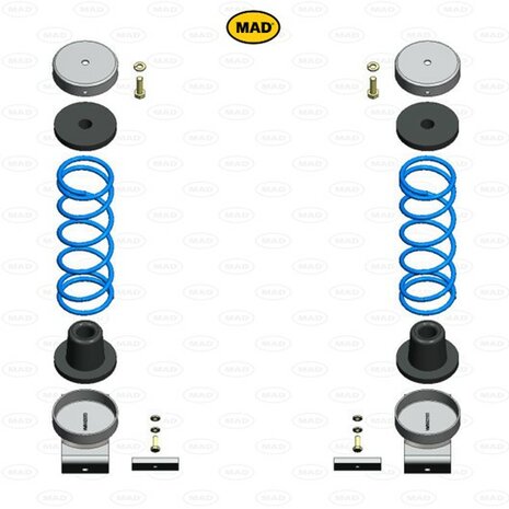 Versterkte hulpverenset MAD HV-503120, Dodge Mini Ram (GS) | 1995-2001