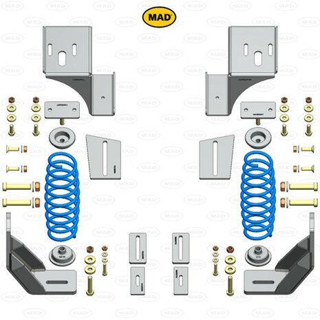 Vervangende versterkte verenset MAD HV-058170 Fiat Ducato (AMC-F1) | 2007-heden