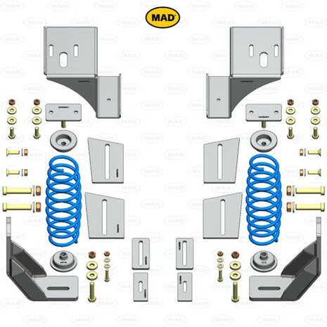 Vervangende versterkte verenset MAD HV-058190 Opel Movano (AMC-F1) | 2007-heden