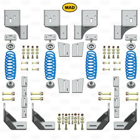 Vervangende versterkte verenset MAD HV-058200 Opel Movano (AMC-F2) | 2007-heden