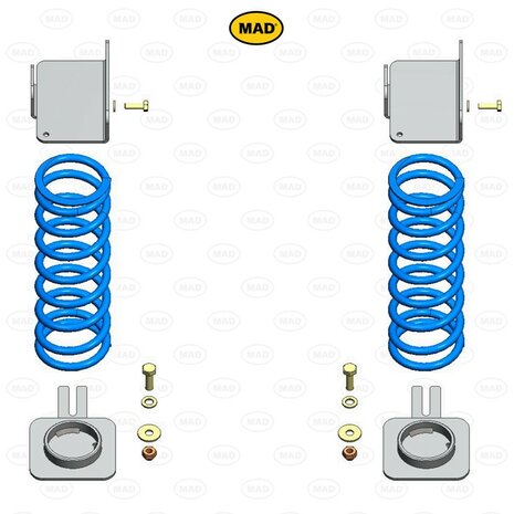 Versterkte hulpverenset MAD HV-098260, Mercedes e-Sprinter Chassis Cabine (907) | 2024-heden