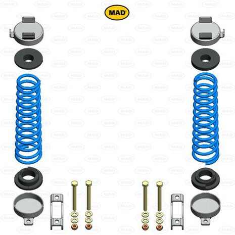 Versterkte hulpverenset MAD HV-058160, Iveco Daily L/S (VI) | 2014-heden