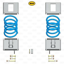 Versterkte hulpverenset MAD HV-198050, Mercedes Sprinter (901,902,903) | 1995-2006